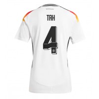 Camiseta Alemania Jonathan Tah #4 Primera Equipación Replica Eurocopa 2024 para mujer mangas cortas